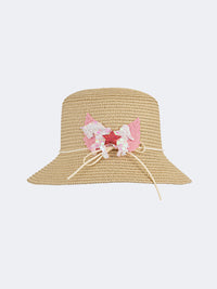 Oil And Gaz Stylish Kids-Girls Beach Cordobes Hat  Beige