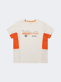 Erke Kids-Boys Outdoor T-Shirt Cheese White