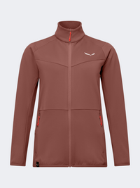 Salewa Puez Cammino Polarlite Women Hiking Jacket Desert Pink
