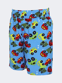 Zoggs Automania Boys Beach Swim Short Turquoise/Multi