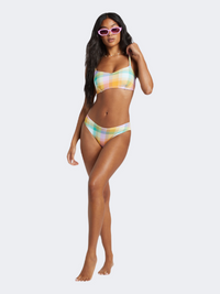 Billabong Warm Waves Lila Women Beach Bra Multicolor