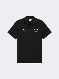 Puma Bmw M Motorsport Essentials Men Motor-Spor Polo Short Sleeve Black