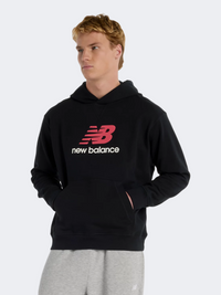 New Balance Athletics French Terry Logo Men Lifestyle Hoody Black