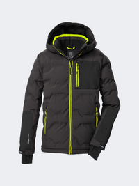 Killtec Ksw 203 Quilted Boys Skiing Jacket Dark Stone