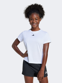 Adidas Essentials Kids-Girls Sportswear T-Shirt White/Black