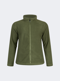 Oil&Gaz Soft Men Skiing Full Zip Fleece Olive
