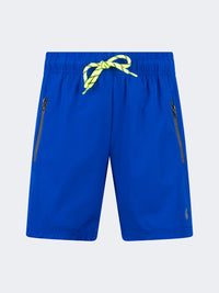 Oil And Gaz Breathable Kids Boys Beach  Swim Short Royal Blue