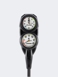 Cressi Console Dp2 Pressure+Depth Gauge Vale 300 Cwh Diving Equipment White/Black