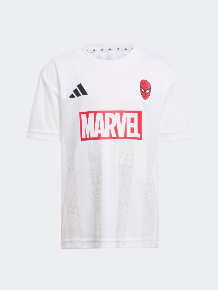 Adidas Marvel Spider-Man Little-Boys Sportswear Set White/Black
