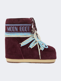 Moonboot Icon Low Suede Unisex After Ski Boot Burgundy