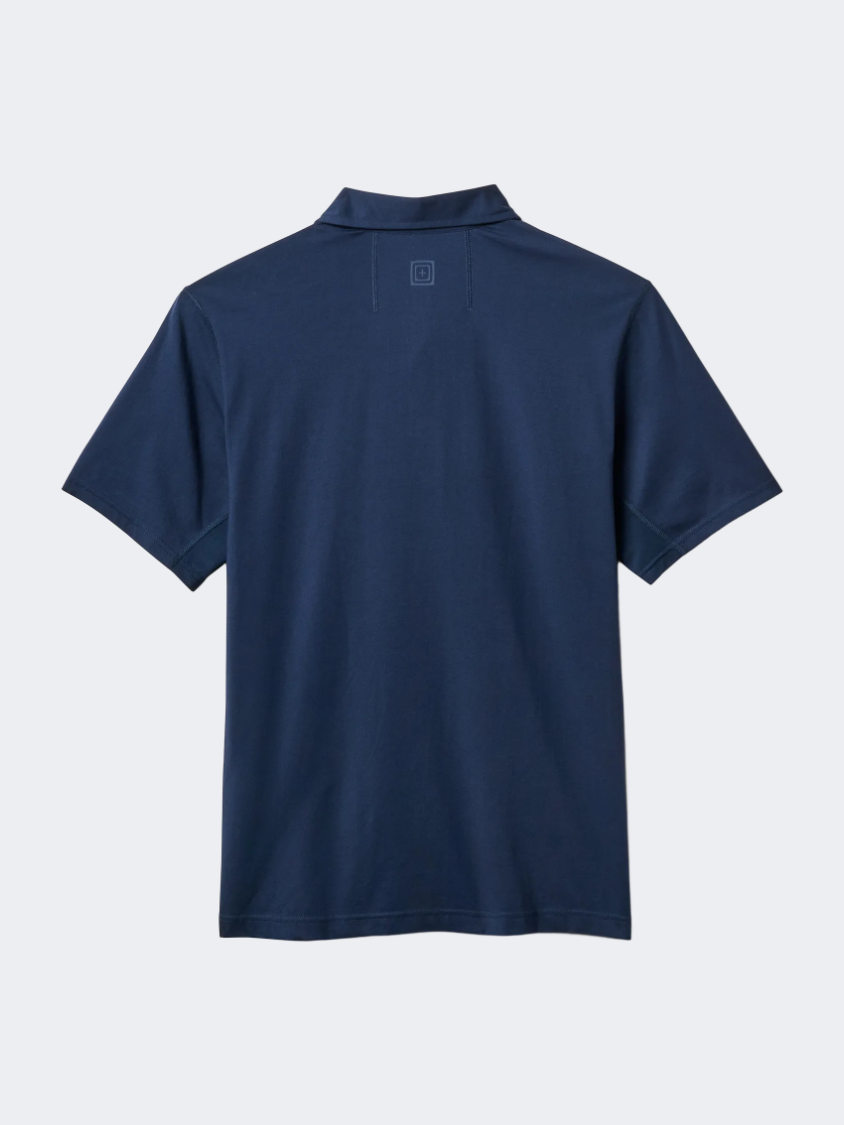 5-11 Archer Crest Men Tactical Polo Short Sleeve Pacific Navy