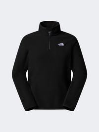 The North Face Glacier 1/4 Zip Men Hiking Fleece Black