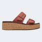 Crocs Brooklyn Cork Buckle Women Lifestyle Slippers Rust