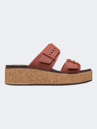 Crocs Brooklyn Cork Buckle Women Lifestyle Slippers Rust