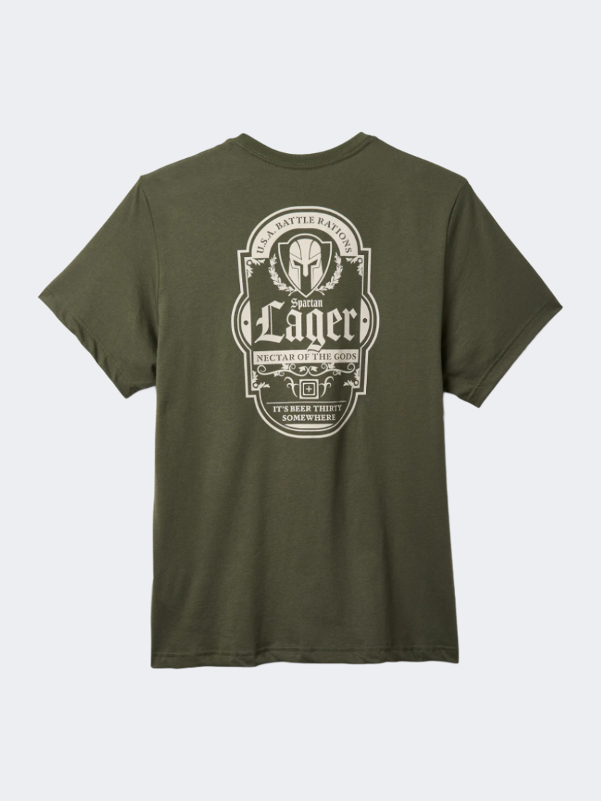 5-11 Battle Rations Men Tactical T-Shirt Ranger Green