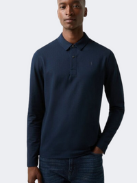 Bogner Timon6 Men Lifestyle Polo Long Sleeve Navy Blue