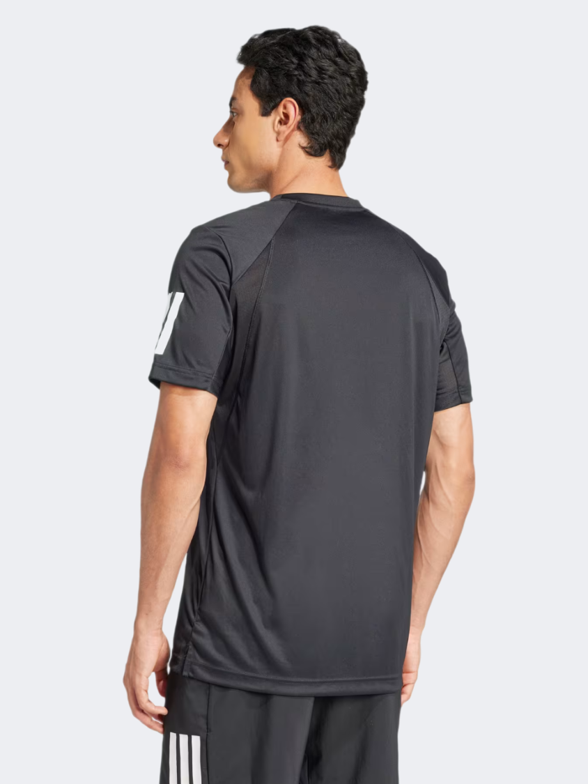 Adidas Club Climacool 3-Stripes Men Tennis T-Shirt Black