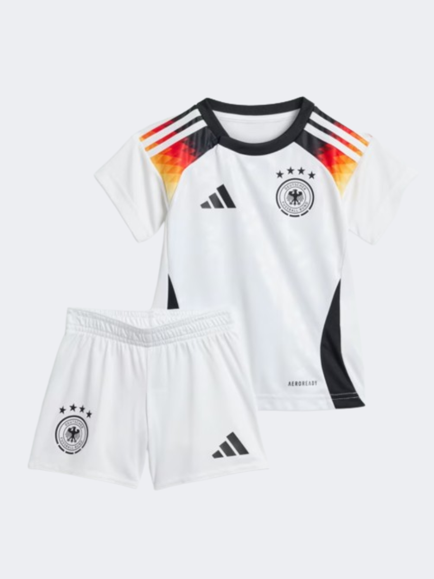 Adidas Deutschland 24 Home Baby Boys Football Set White/Black/Yellow