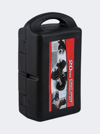 ALN Accessories  Coated Dumbbells Set 20Kg Fitness Weights Black