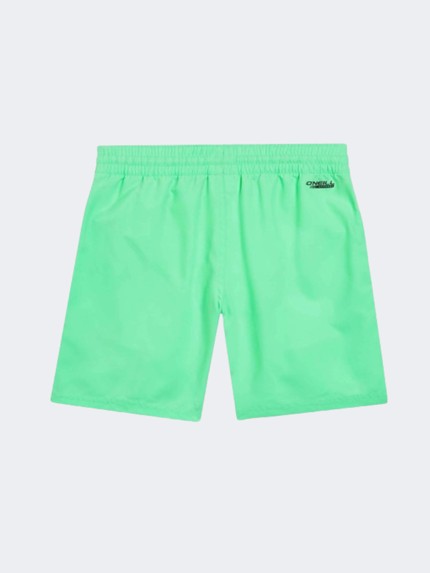 ONeill Originals Cali 14 Inch Boys Beach Swim Short Neon Green