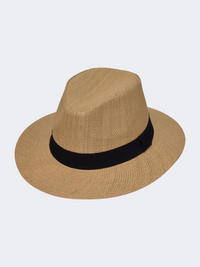 Stamion Fedora With Ribbon &#206;œen Men Beach Hat Light Brown