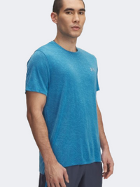 Under Armour Launch Camo Men Running T-Shirt Ether Blue