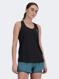 New Balance Athletics Women Performance Tank Black Heather