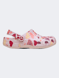 Crocs Classic Valentine Day Kids Lifestyle Clog Pink Milk/Hearts