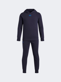 Under Armour Rival Fleece Boys Lifestyle Tracksuit Washed Navy