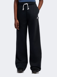 New Balance French Terry Wide Leg Kids-Girls Lifestyle Pant Black