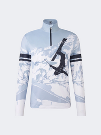 Bogner Verti2 Men Skiing Baselayer Light Blue/White