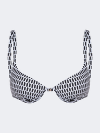 Oil And Gaz Comfortable Women Beach Bra Black/White