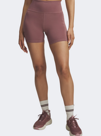 Under Armour Project Rock Women Training Short Maroon Mist
