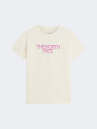 The North Face Chalbi Relaxed Girls Lifestyle T-Shirt White Dune