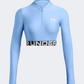 Under Armour Heatgear Rib 14 Women Training Long Sleeve Horizon Blue/White