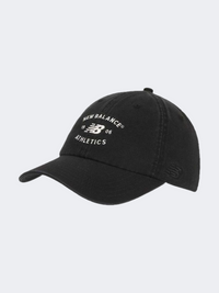 New Balance 6 Panel Athletics Unisex Lifestyle Cap Black