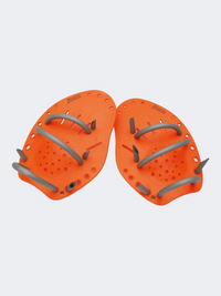 Zoggs Matrix Hand Swim Swimming Gear Orange/Grey