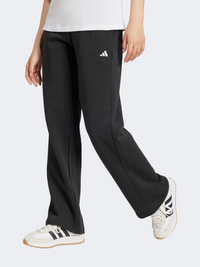 Adidas Essentials Small Logo Feel Cozy Open Hem Women Sportswear Pant Black/White
