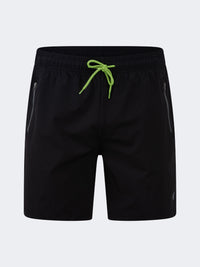Oil And Gaz Breathable Men Beach  Swim Short Black