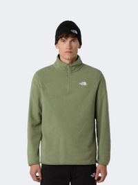 The North Face Glacier 1/4 Zip Men Hiking Fleece Bark Mist