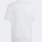 Adidas Pitch 2 Street Messi Kids Unisex Football T-Shirt White/Blue Burst