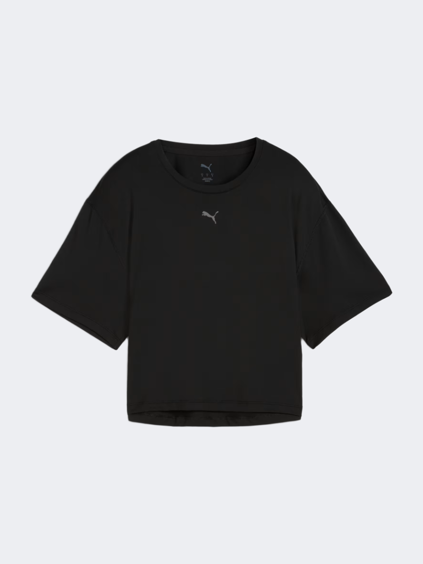 Puma Cloudspun Relaxed Women Training T-Shirt Black