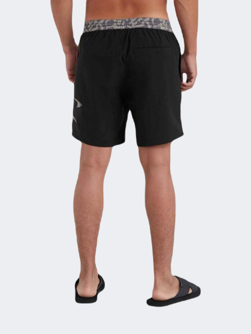 Oneill Cali Ocean Men Beach Swim Short Blackout
