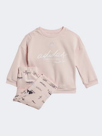 Adidas Brand Love Baby-Girls Sportswear Set Pink/Ink/Tent Green