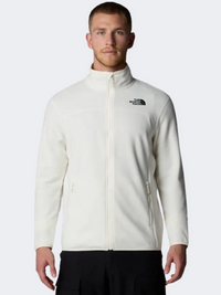 The North Face 100 Glacier Men Skiing Fleece White Dune