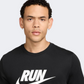 Nike Dri-Fit Swoosh Men Running T-Shirt Black