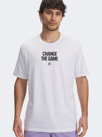 Under Armour Curry Playable Men Basketball T-Shirt White/Black