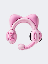 Crocs Cat Ear Headset Unisex Lifestyle Pins Multicolor