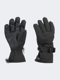 Oil And Gaz Softshell Kids Skiing Ski Gloves Black