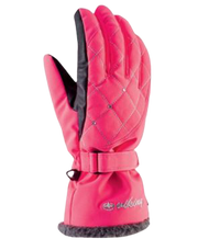 Viking Crystal Women Skiing Gloves Pink